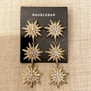 Baublebar Triple Starburst Drop Earrings